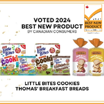 Voted 2024 Best New Product By Canadian Customers - Little Bites Cookies Thomas' Breakfast Breads